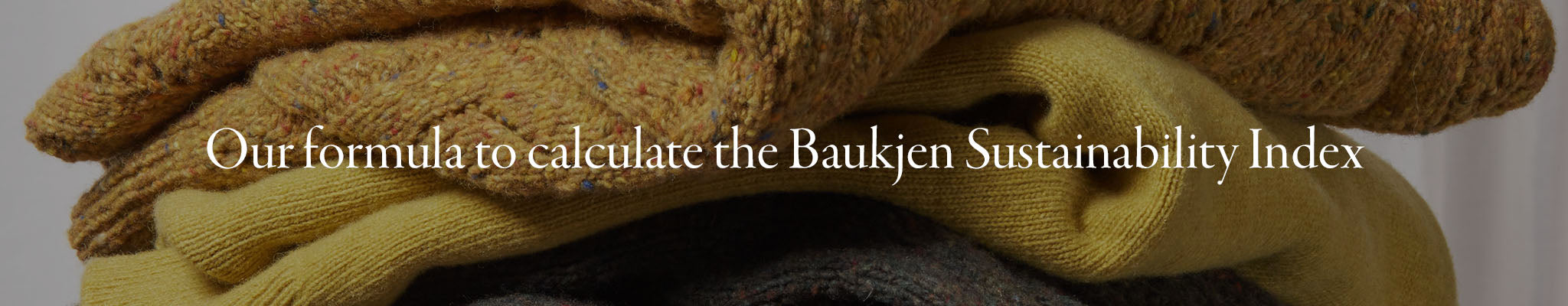 Our formula to calculate the Baukjen Sustainability Index