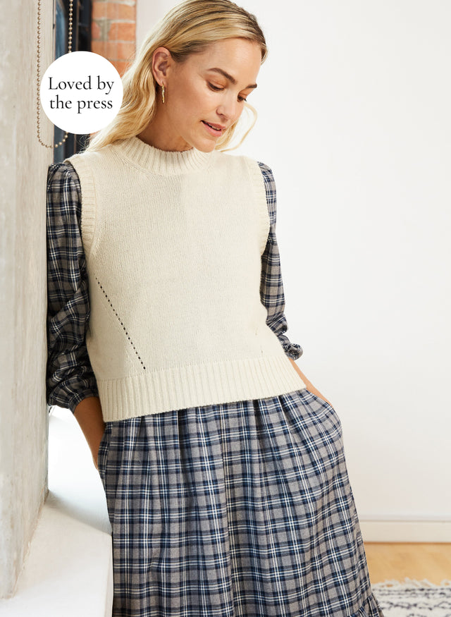 Portia Eco Cashmere Knitted Vest