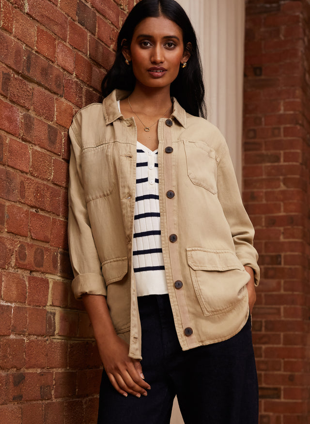 Shailene Army Jacket with Tencel™