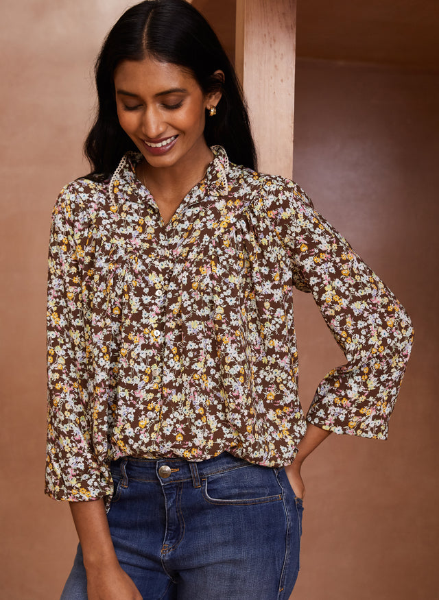 Stefania Smock Blouse with LENZING™ ECOVERO™