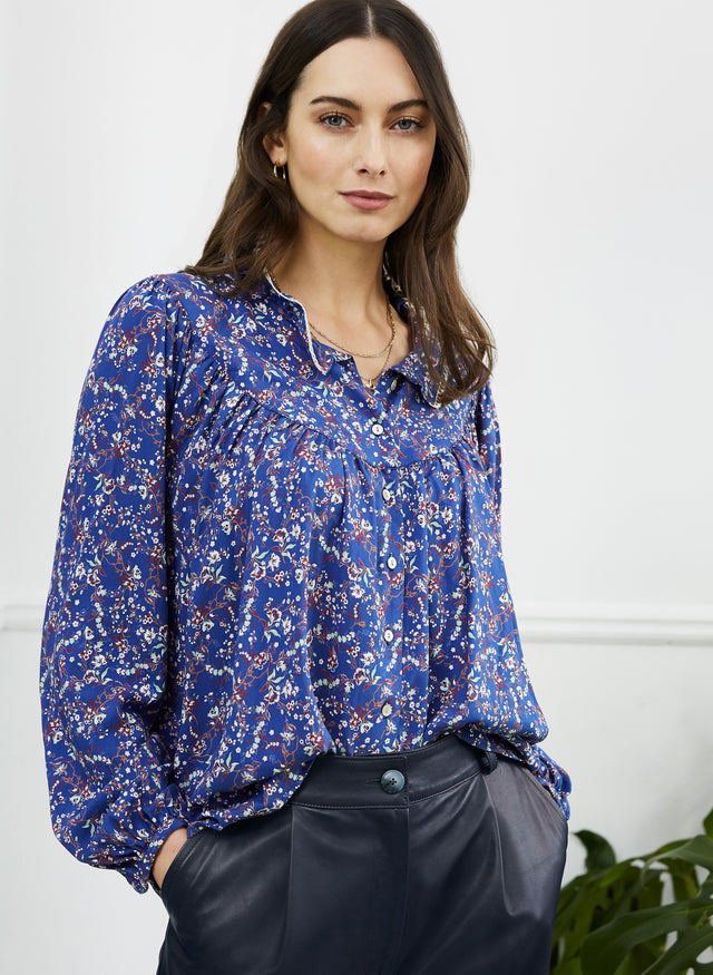 Cece Smock Blouse with LENZING™ ECOVERO™