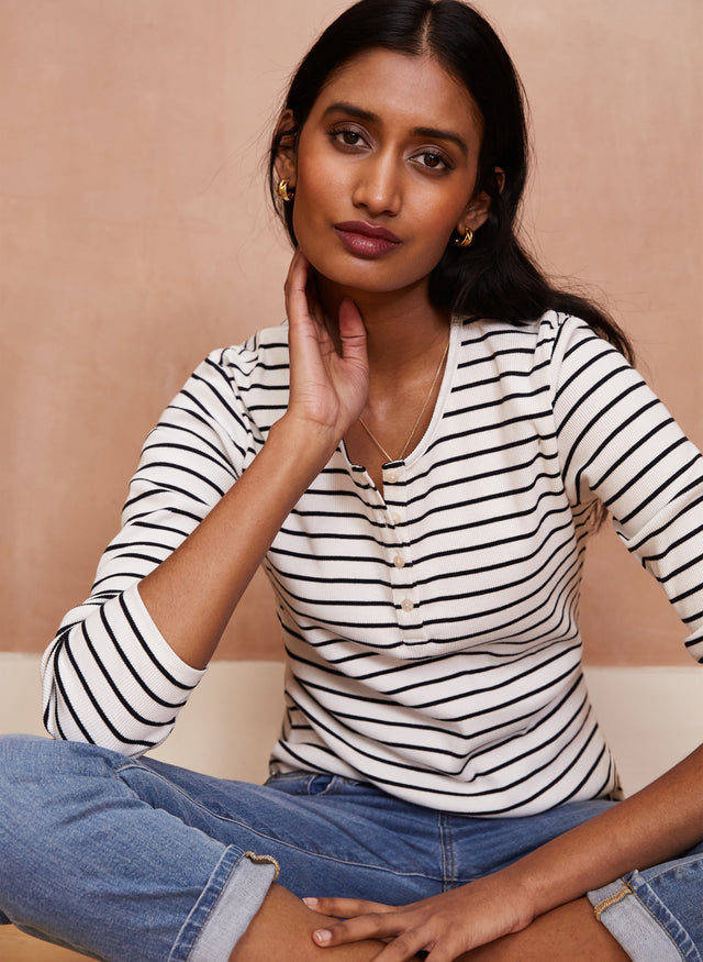 Baukjen Essentials Organic Cotton Henley Top