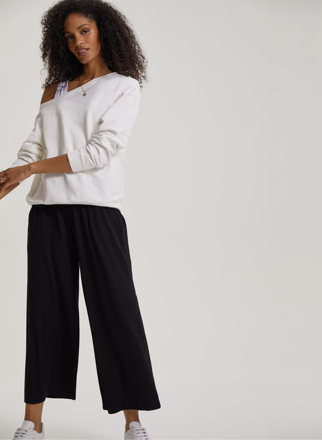 Cropped Palazzo Trouser with LENZING™ ECOVERO™