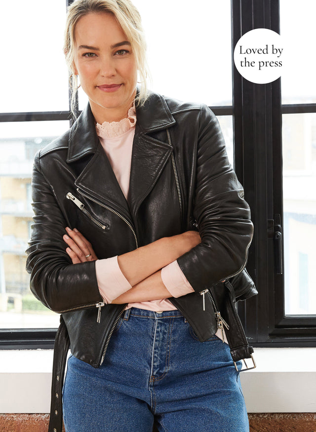Lyle Vegetable Tanned Leather Biker